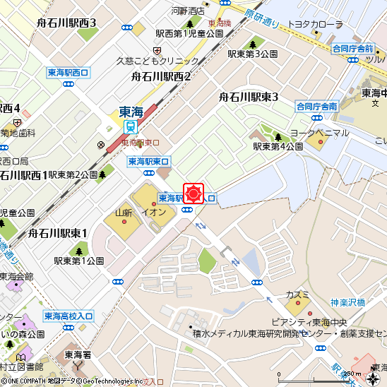 東海支店付近の地図